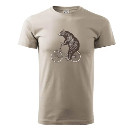 Medveď na bicykli