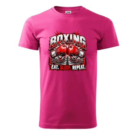 Boxerské rukavice v ringu eat sleep repeat