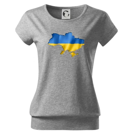 Ukrajina vlajka mapa
