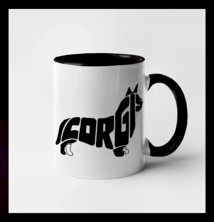 Corgi - nápis v tele