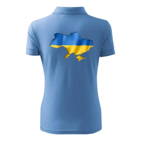 Ukrajina vlajka mapa