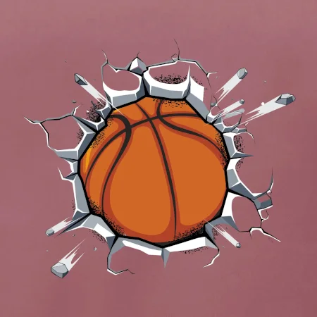 Basketbal lopta v triku