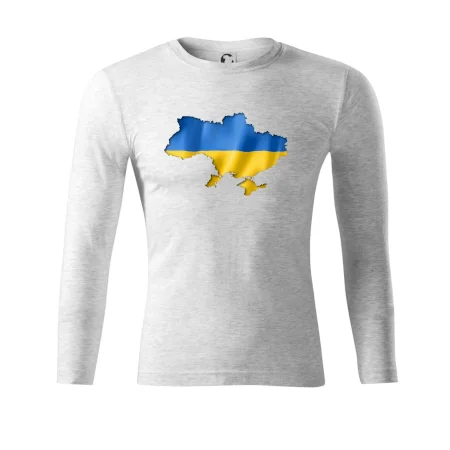 Ukrajina vlajka mapa