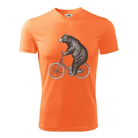Medveď na bicykli