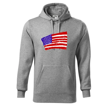 Americká vlajka ohnutá