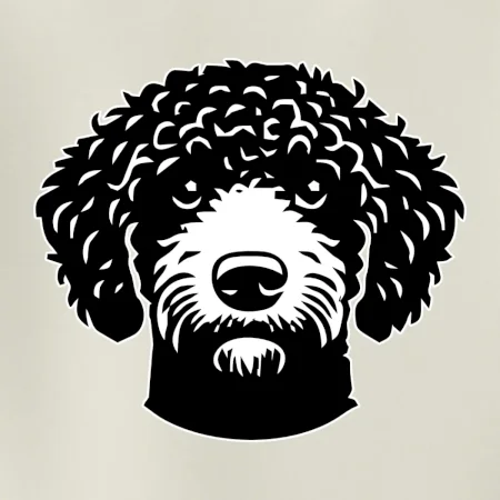 Lagotto romagnolo hlava na prsníku