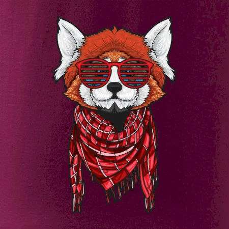 Červená panda hipster