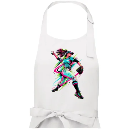 Baseballová nadhazovačka neonový pop art
