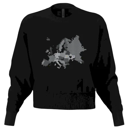Mapa Európy - srdce v Ukrajine