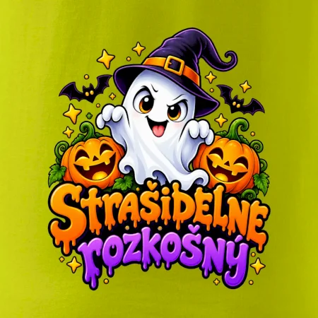 Strašidelne rozkošný duch s tekvicami