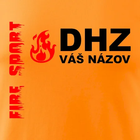 DHZ (oheň, firesport, názov sboru - vlastný nápis)