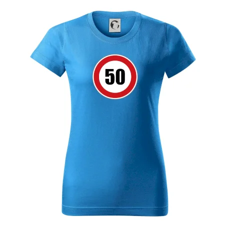 Dopravná značka - obmedzenie rýchlosti 50