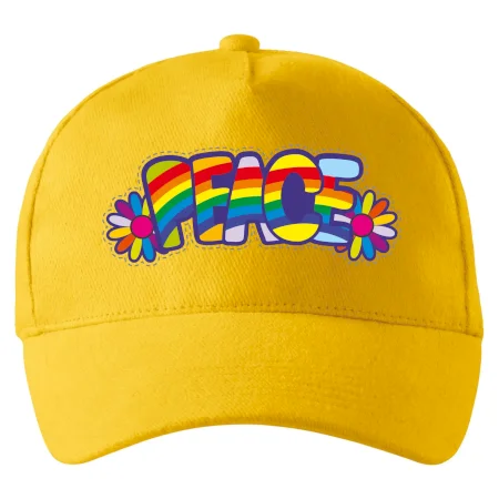 Peace nápis dúhový