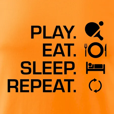 Stolný tenis - eat sleep