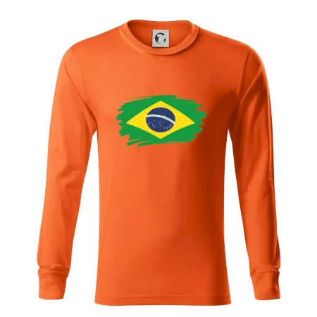 Brazília vlajka štetkou