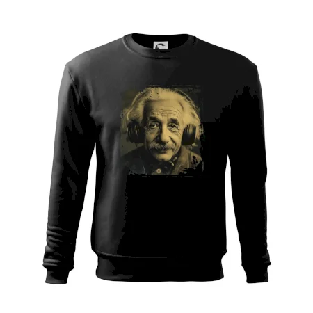Albert Einstein so slúchadlami