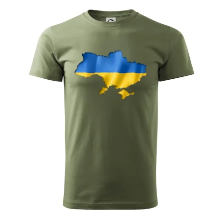 Ukrajina vlajka mapa