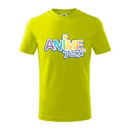 Anime nápis dúhový