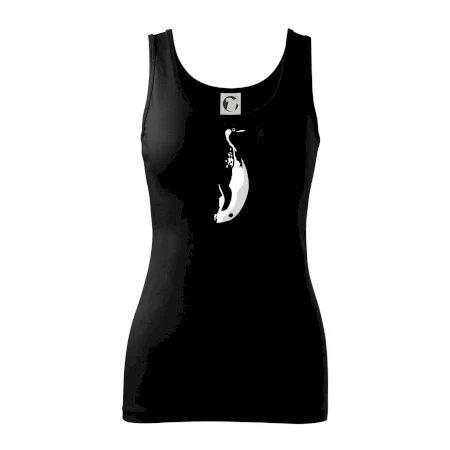 Tučniak čiernobiely z boku