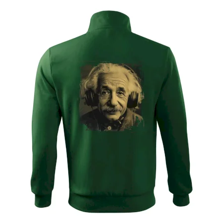 Albert Einstein so slúchadlami