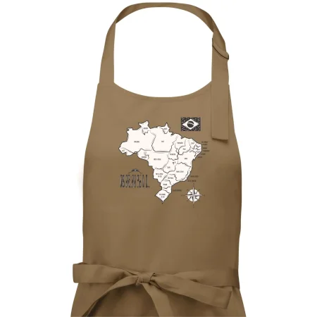 Brazília mapa s názvami regiónov
