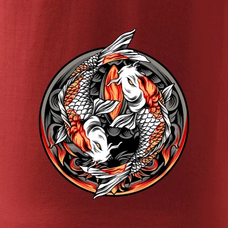 Yin & Yang Koi kapor - oranžový