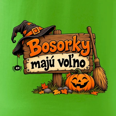 Bosorky majú voľno - tabuľa s tekvicou