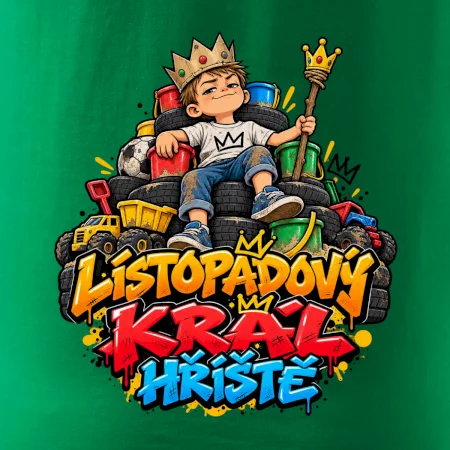 Novembrový kráľ detského ihriska na tróne