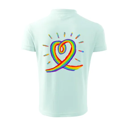 Srdce pride dúha kreslená