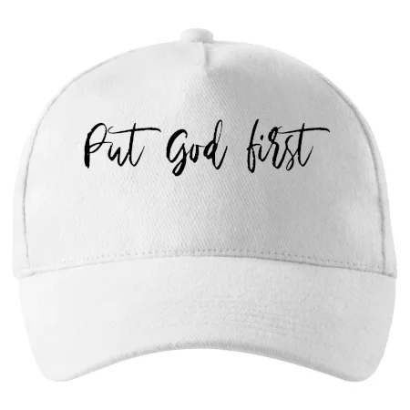 Put God first písací nápis