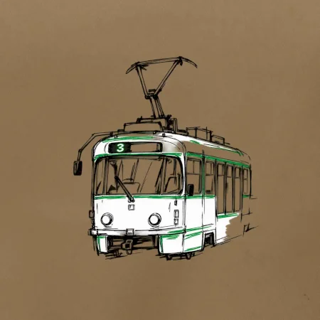 T3R SLF minimalistická kresba jedním tahem