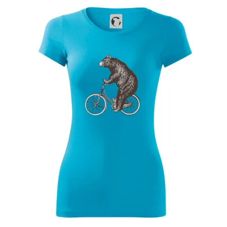 Medveď na bicykli
