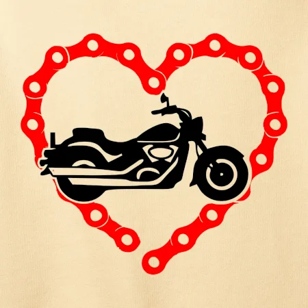 Moto srdce reťaz - chopper