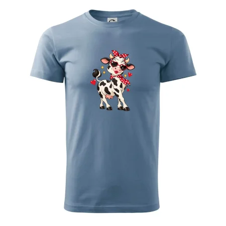 Retro krava so srdiečkami