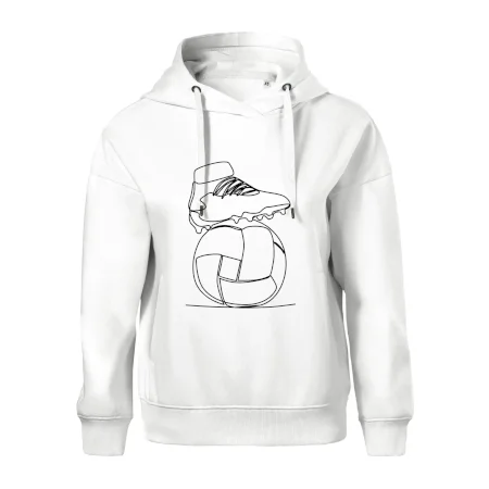 Futbalová lopta kopačka jedným ťahom