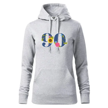 Kvetinové číslo kreslené - 90