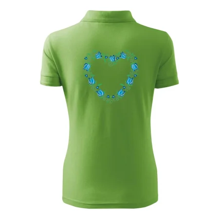 Modré tulipánové srdiečko (Pecka design)