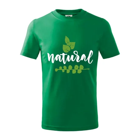 Natural - nápis v listoch