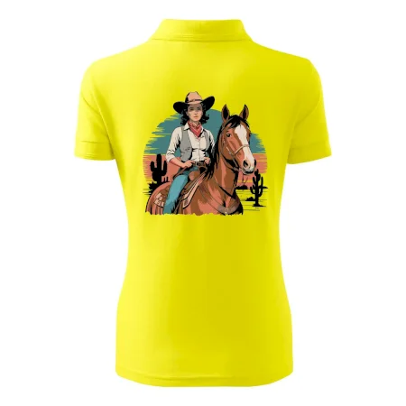 Cowgirl vintage na koni