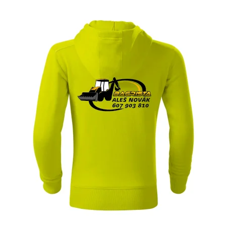 Bagrista v kruhu - vlastný nápis