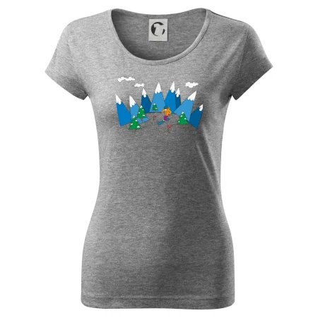 Lyžiar a farebné hory