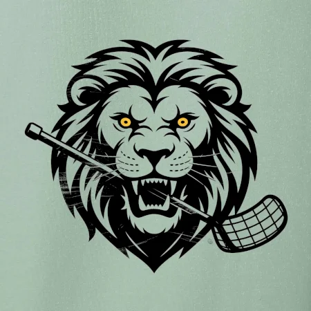 Floorball - Lev s hokejkou v tlamě