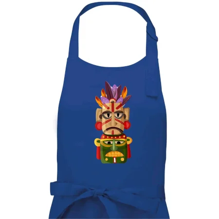 Mayová maska s perím