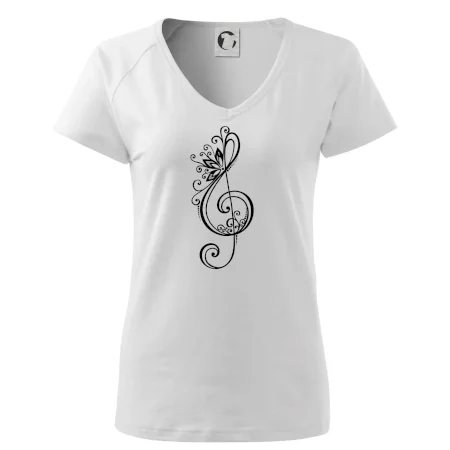 Husľový kľúč kvety