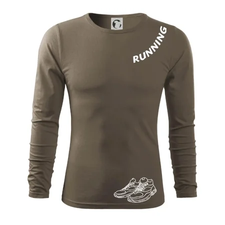 Running nápis šikmo