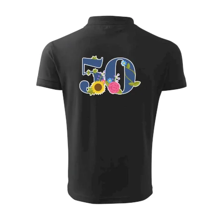 Kvetinové číslo kreslené - 50
