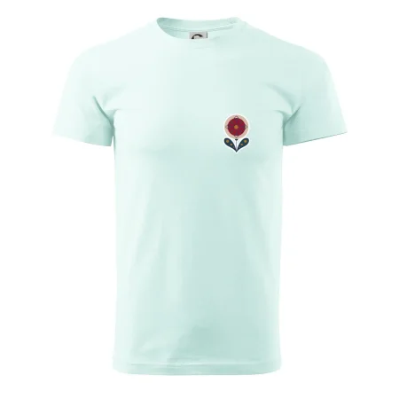 Folklór na prsníku kvetina guľatá