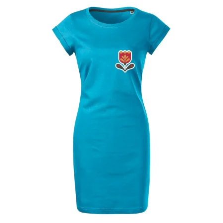 Folklór na prsníku tulipán