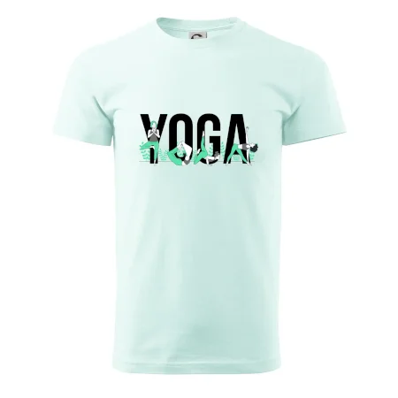 Yoga nápis farebný