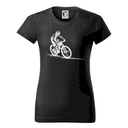 MTB kreslený cyklista